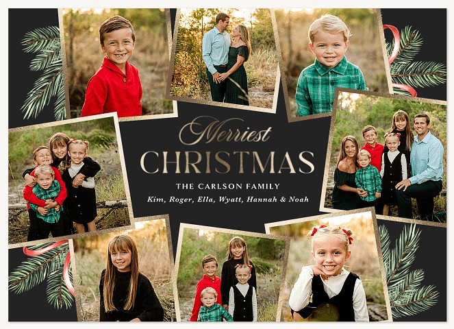 Luxe Pines Personalized Holiday Cards