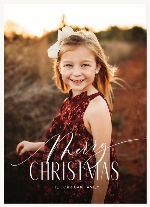 Graceful Greeting Personalized Holiday Cards