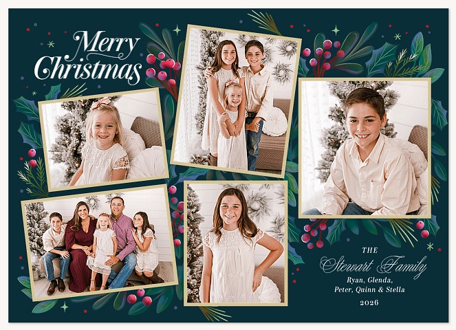 Magical Forest Personalized Holiday Cards