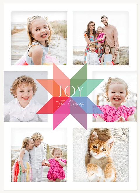 Colorful Tapestry Personalized Holiday Cards