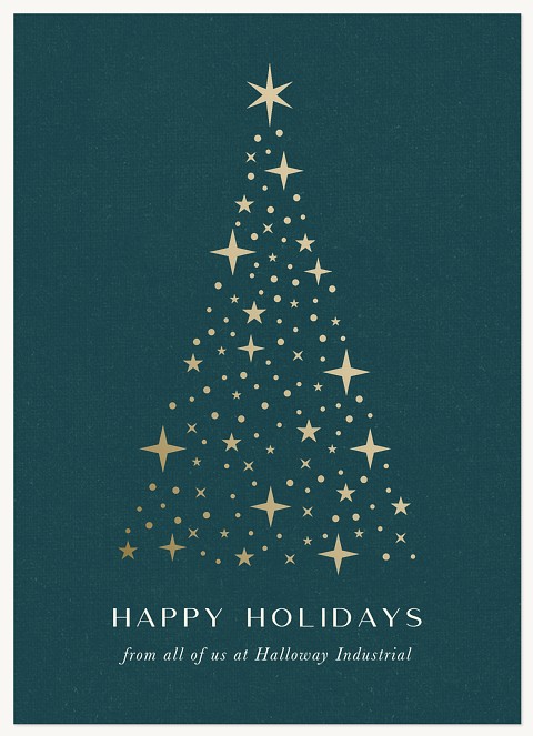 Tree Stars Business Holiday Cards