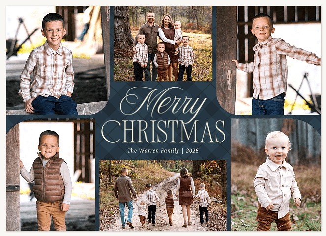 Tartan Noel Personalized Holiday Cards