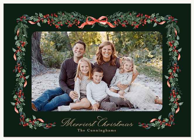 Beautiful Foliage Personalized Holiday Cards