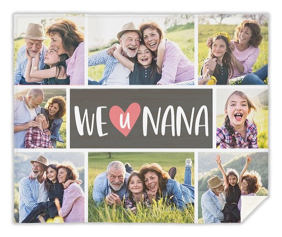 Love U Nana Custom Blankets