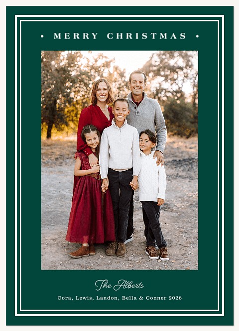 Classically Framed Personalized Holiday Cards