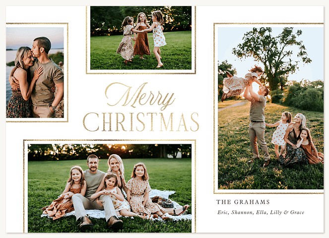 Simple Layout Personalized Holiday Cards