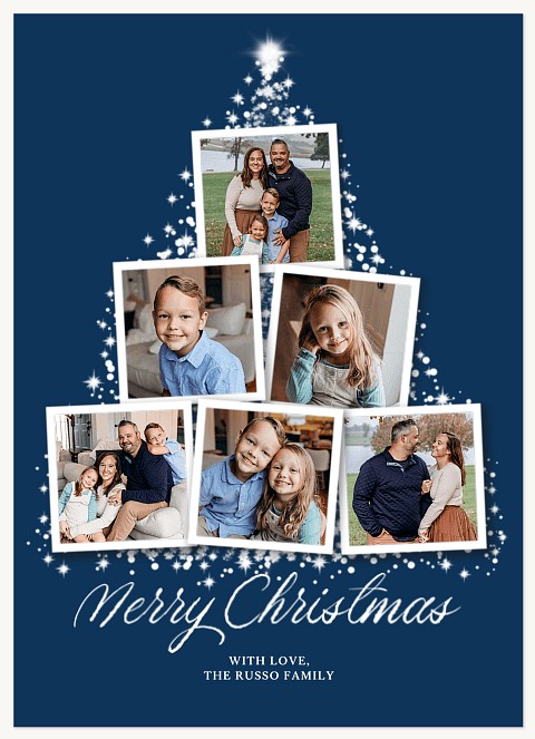 Sparkling Collage Personalized Holiday Cards