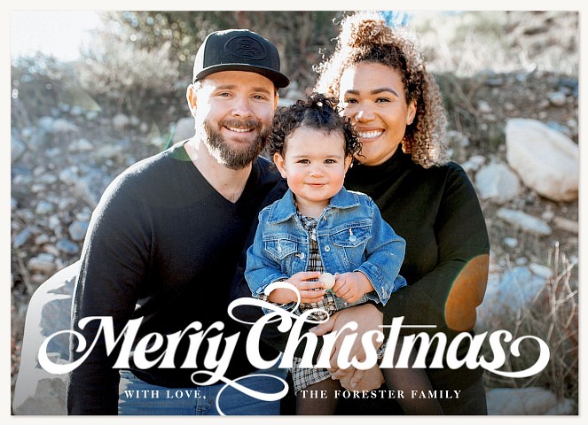 Merry Greetings Personalized Holiday Cards