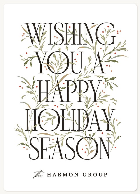 Evergreen Holiday Holiday & Christmas Magnet Cards