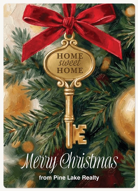 Sweet Home Key Holiday & Christmas Magnet Cards