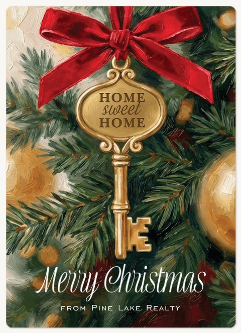 Home Sweet Key Holiday & Christmas Magnet Cards