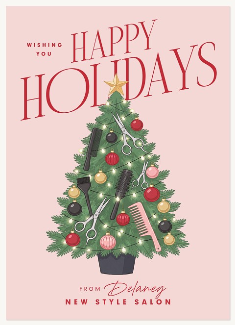 Beauty Holiday Business Holiday Cards
