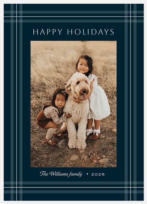 Tartan Frame Holiday Photo Cards