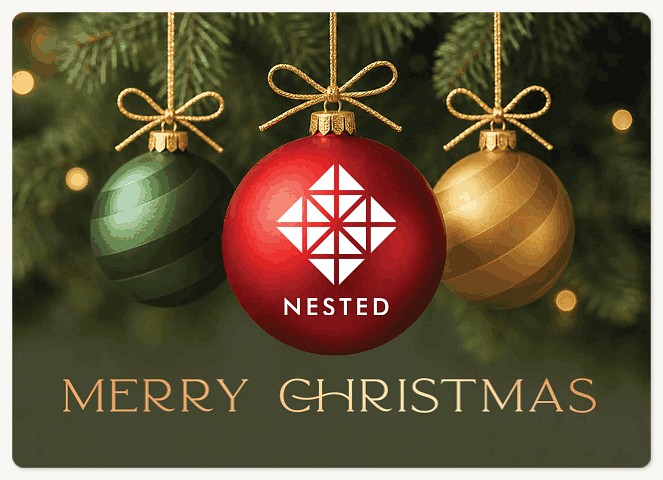 Trimmed in Cheer Holiday & Christmas Magnet Cards