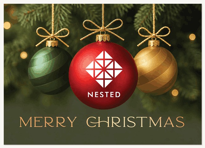Trimmed in Cheer Business Holiday Cards