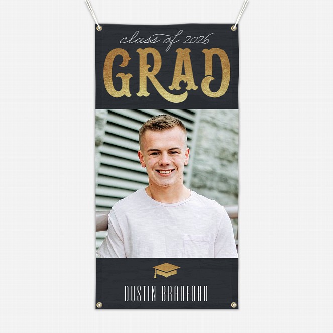 Vintage Grad Banner  Graduation Banners