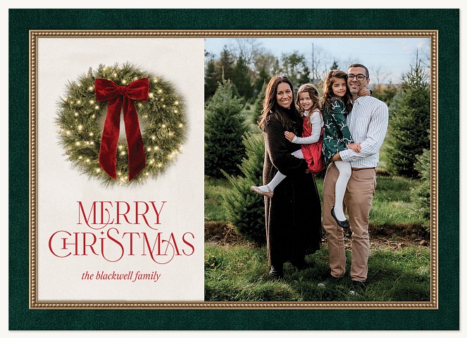 Festive Welcome Personalized Holiday Cards
