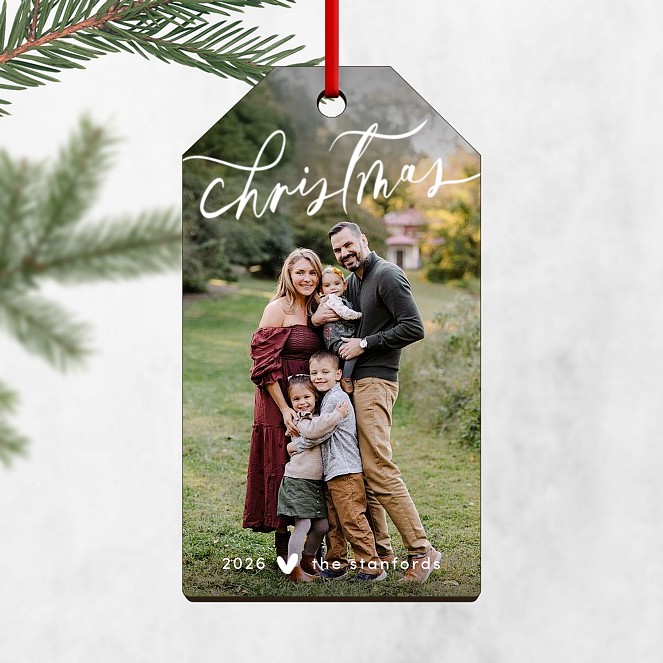 Signed Merry Personalized Ornaments