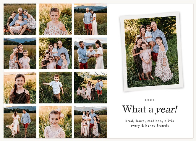 Year of Joy Personalized Holiday Cards
