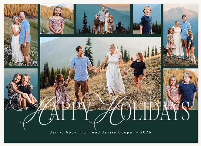 Timeless Wishes Personalized Holiday Cards
