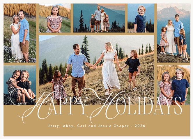 Timeless Wishes Personalized Holiday Cards
