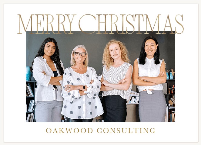 Shining Greeting Business Holiday Cards