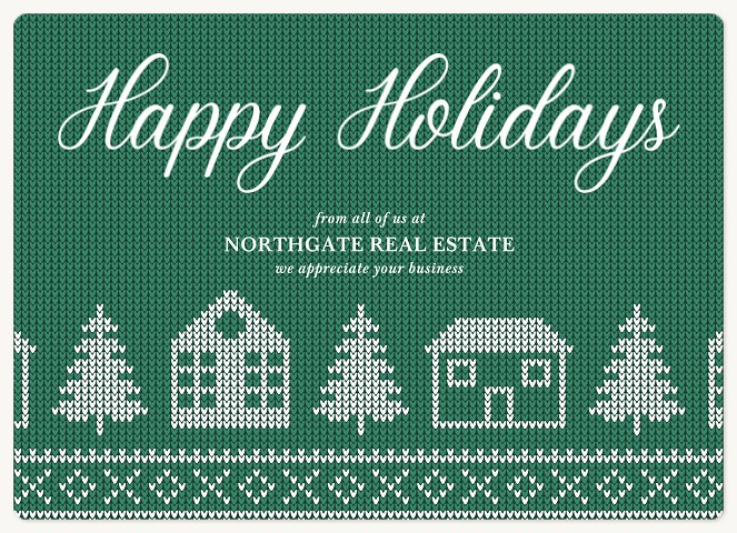 Cozy Knit Greetings Holiday & Christmas Magnet Cards