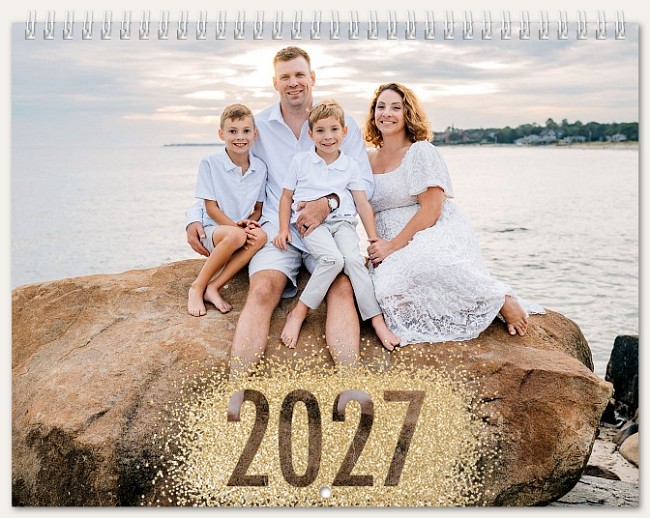 Glitter Year Calendar Custom Photo Calendars