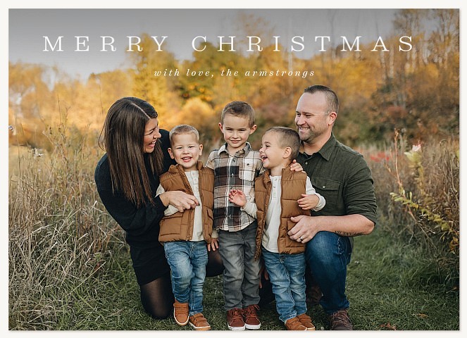Photo Elegance Personalized Holiday Cards