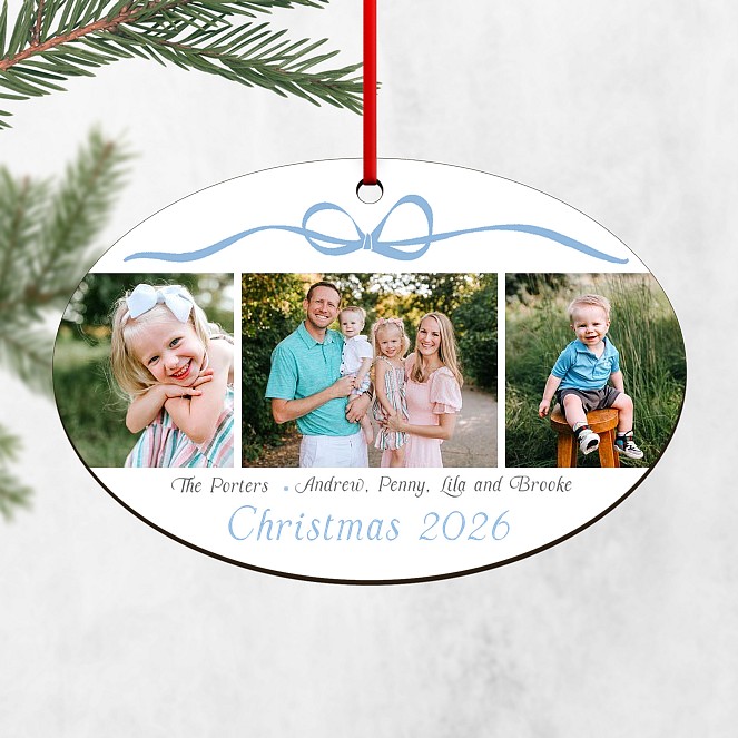 Ribboned Memories Personalized Ornaments