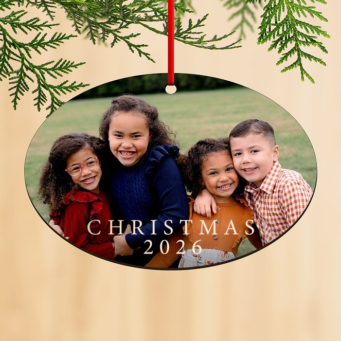 Merry Frame Personalized Ornaments