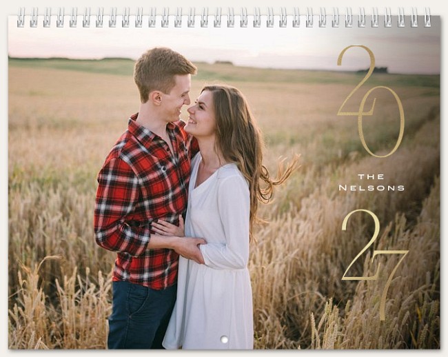 Side Year Calendar Custom Photo Calendars
