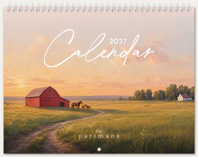 Farm Landscape Calendar Personalized Photo Calendars