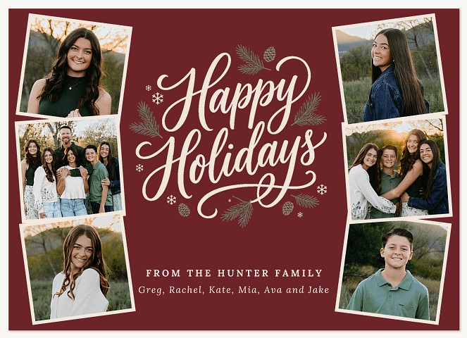 Winter Wishes Personalized Holiday Cards