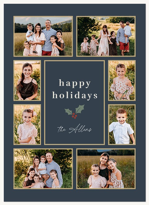 Festive Tiles Personalized Holiday Cards