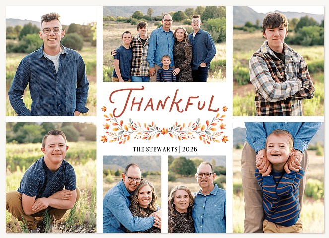 Thankful Bounty Thanksgiving Cards