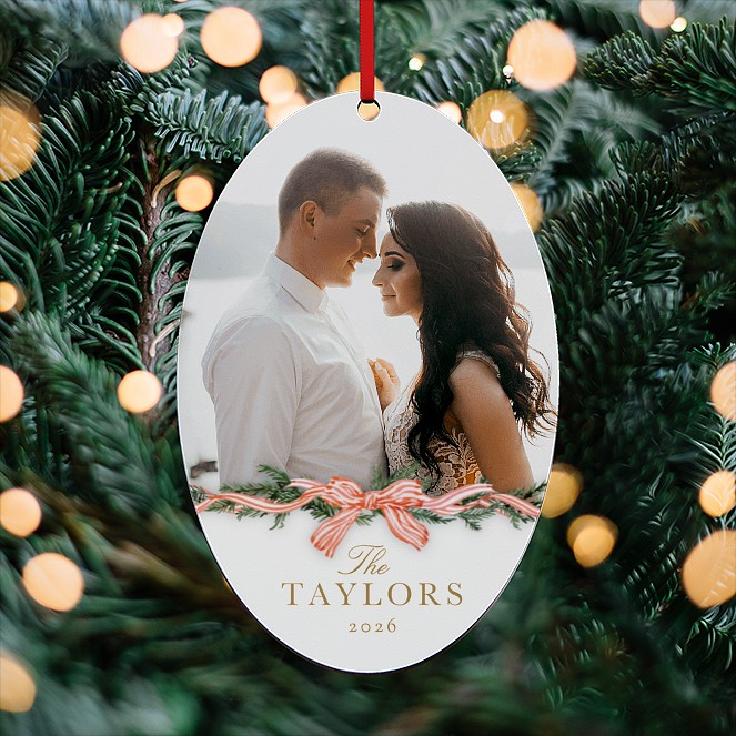 Ribbon Garland Custom Ornaments