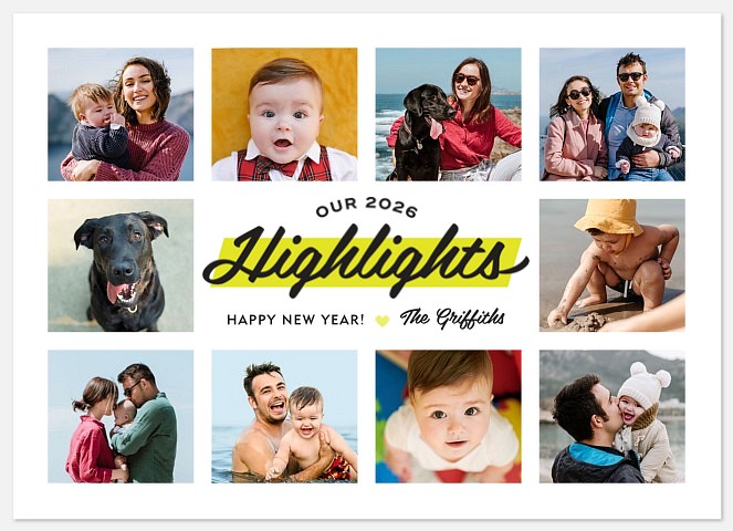 Our Highlights Holiday Photo Cards