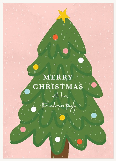 Christmas Tree Personalized Holiday Cards