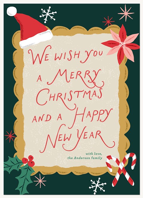 Decorative Frame Personalized Holiday Cards