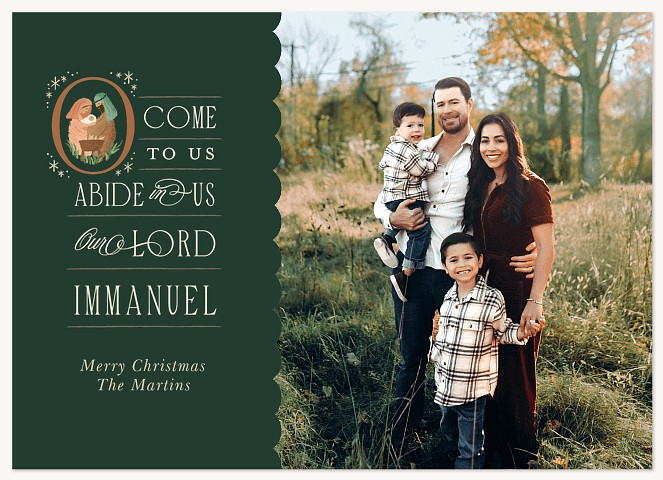 Abiding Peace Personalized Holiday Cards