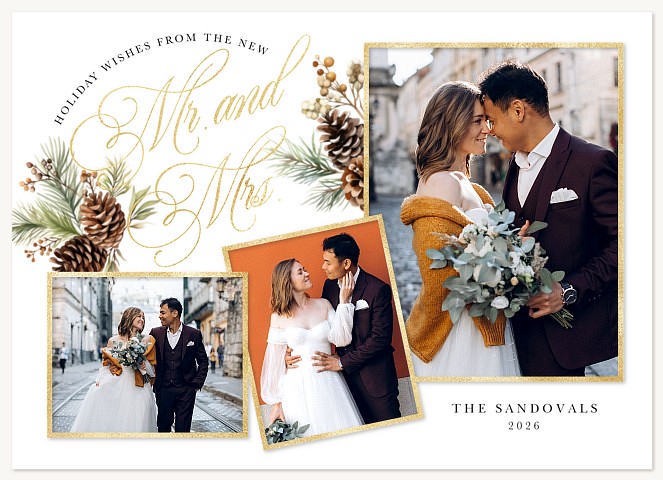 Winter Wedding Personalized Holiday Cards