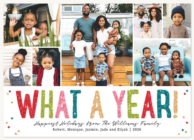 Whimsical Year Personalized Holiday Cards