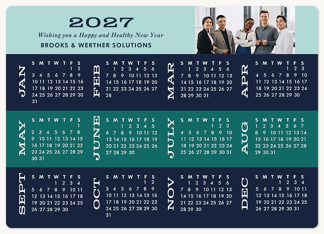 New Year Stack Holiday & Christmas Magnet Cards