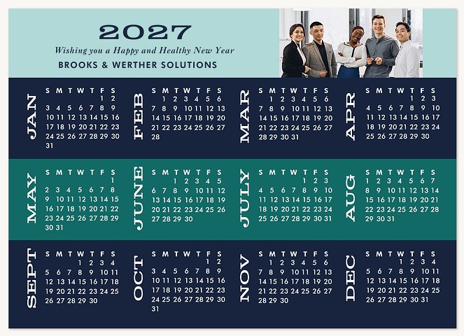 New Year Stack Business Holiday Cards