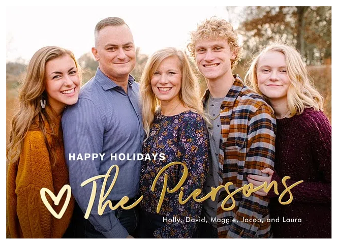 Signature Look Personalized Holiday Cards