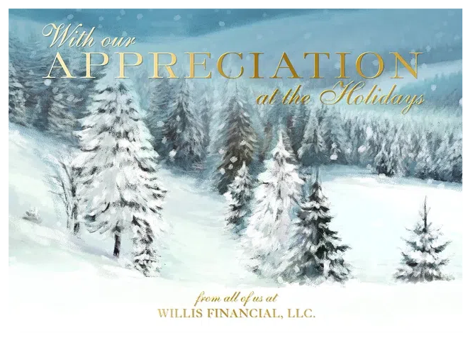 Winter Scene Business Holiday Cards