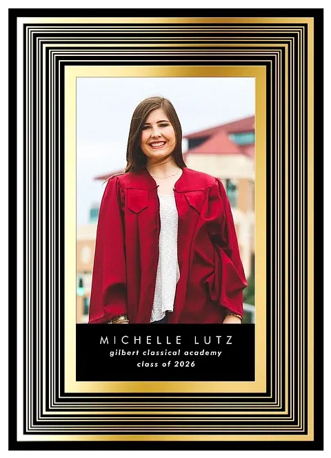 Ridged Frame Graduation Cards