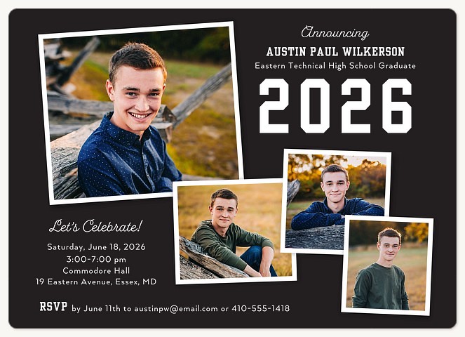 Scattered Collage Graduation Cards