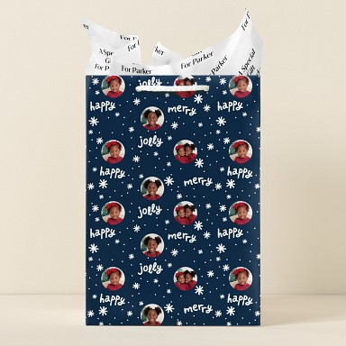 Merry Jolly Photo Gift Bags